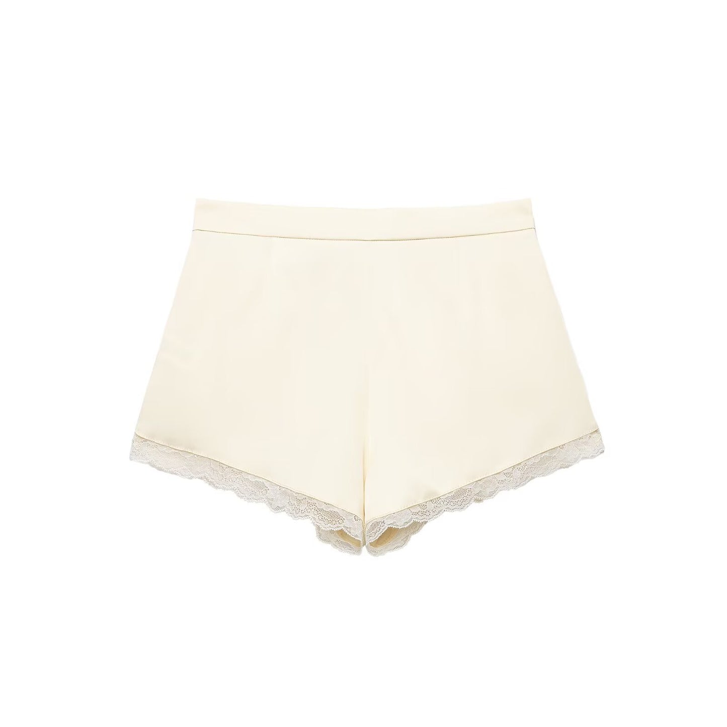 Ivory Lace Lounge Shorts
