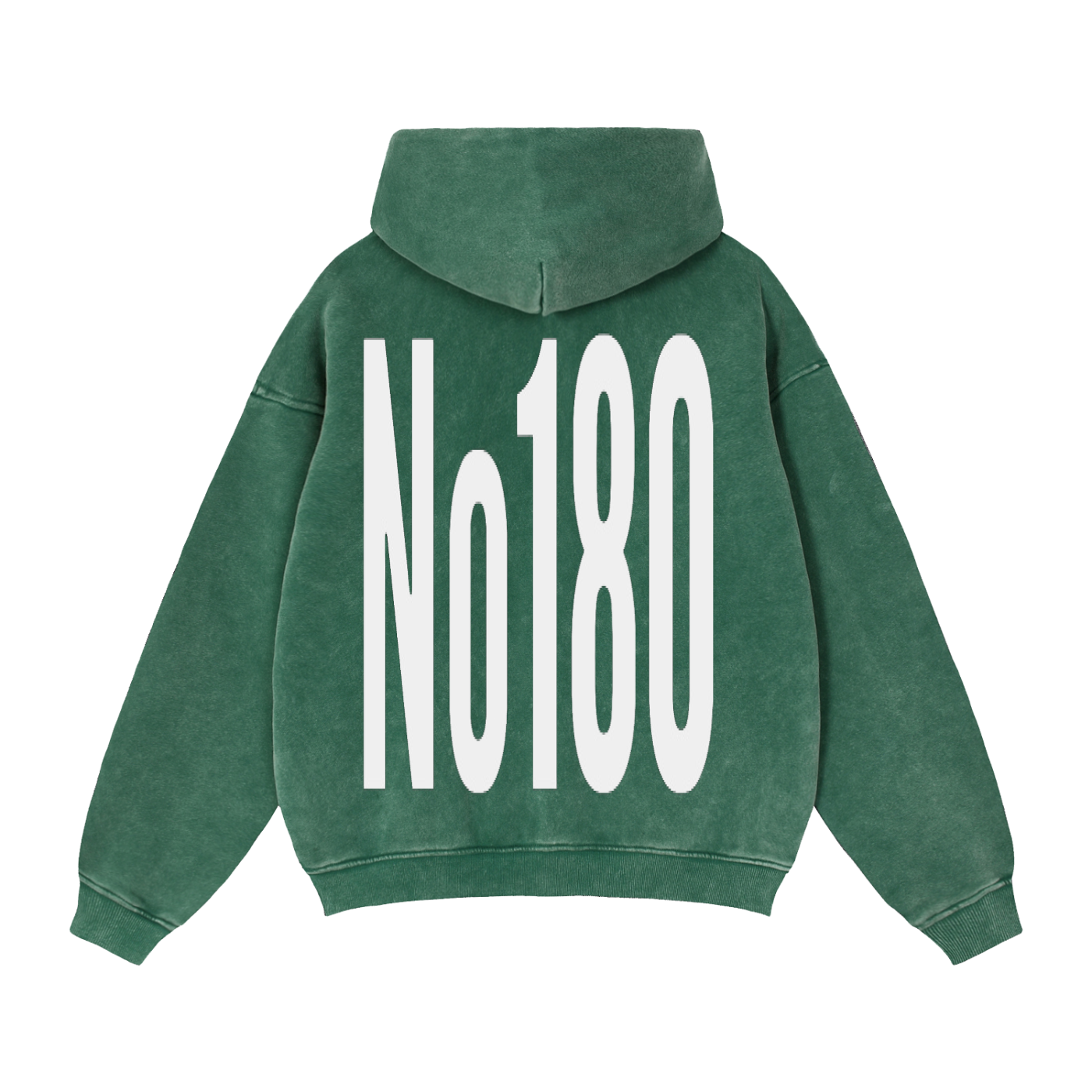 No 180 Zip-Through Boxy Fleece Hoodie