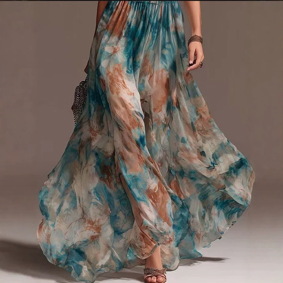 Coastal Breeze Halter Maxi
