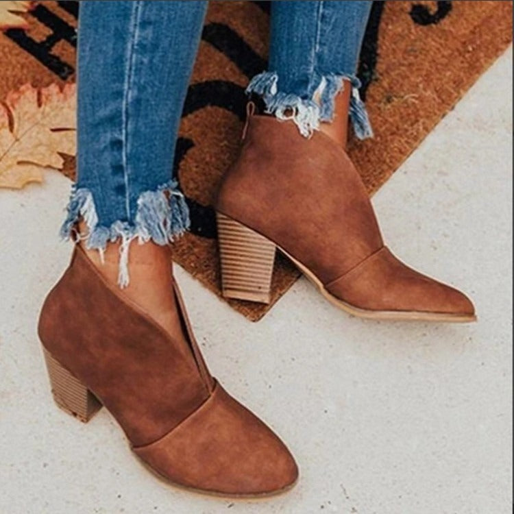 Grounded Heel Boots