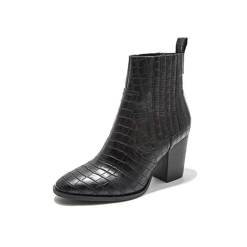 Relic Embossed Ankle Boots