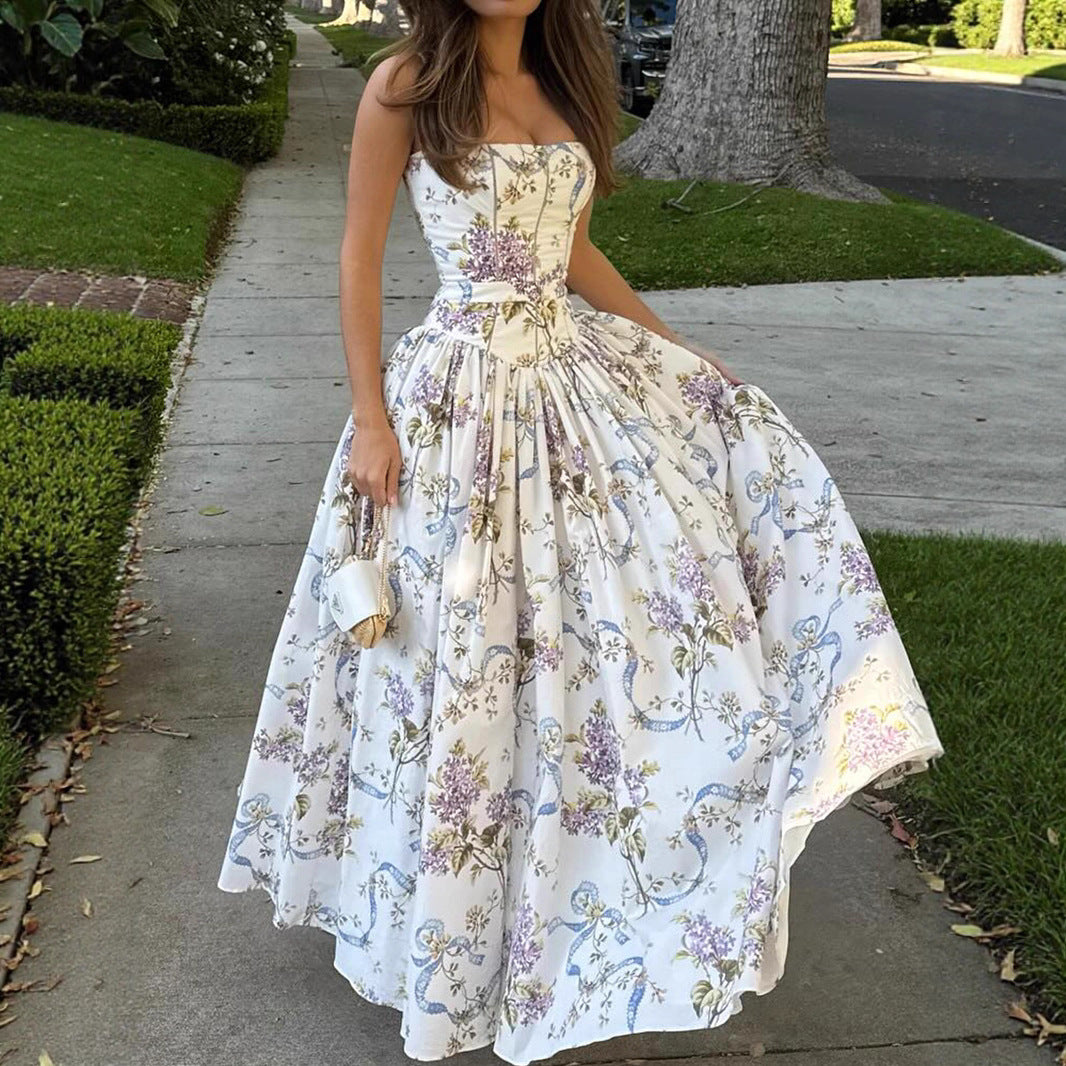 Isla Bloom Strapless Maxi Dress