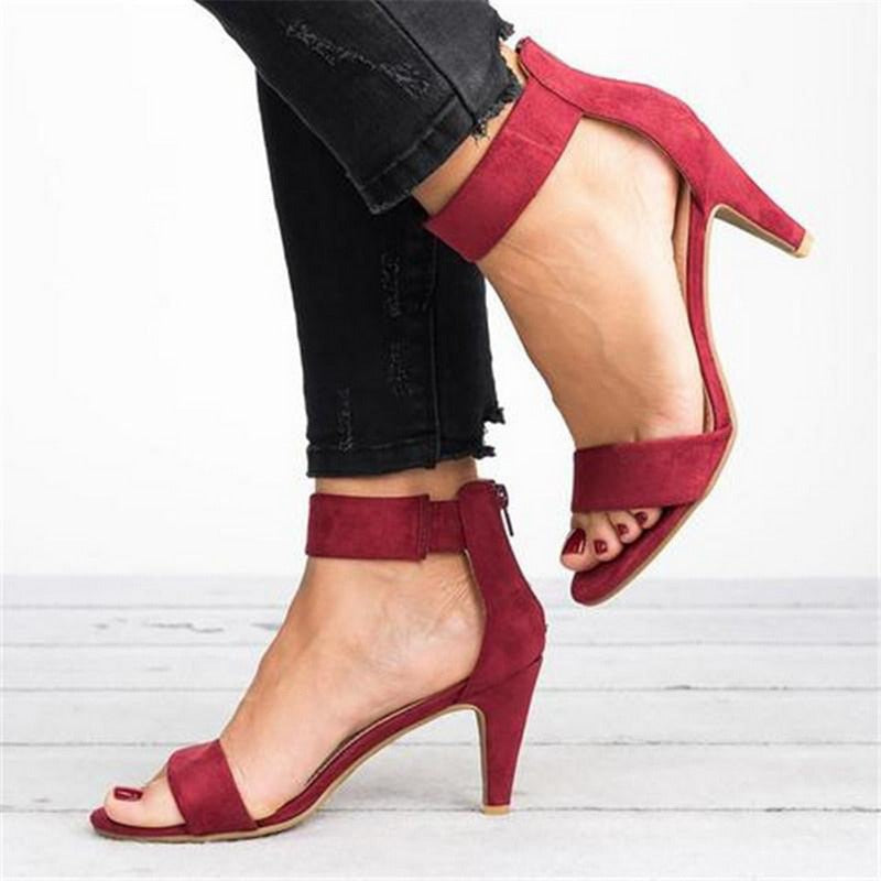 Wildmark Buckle-Strap Block Heels