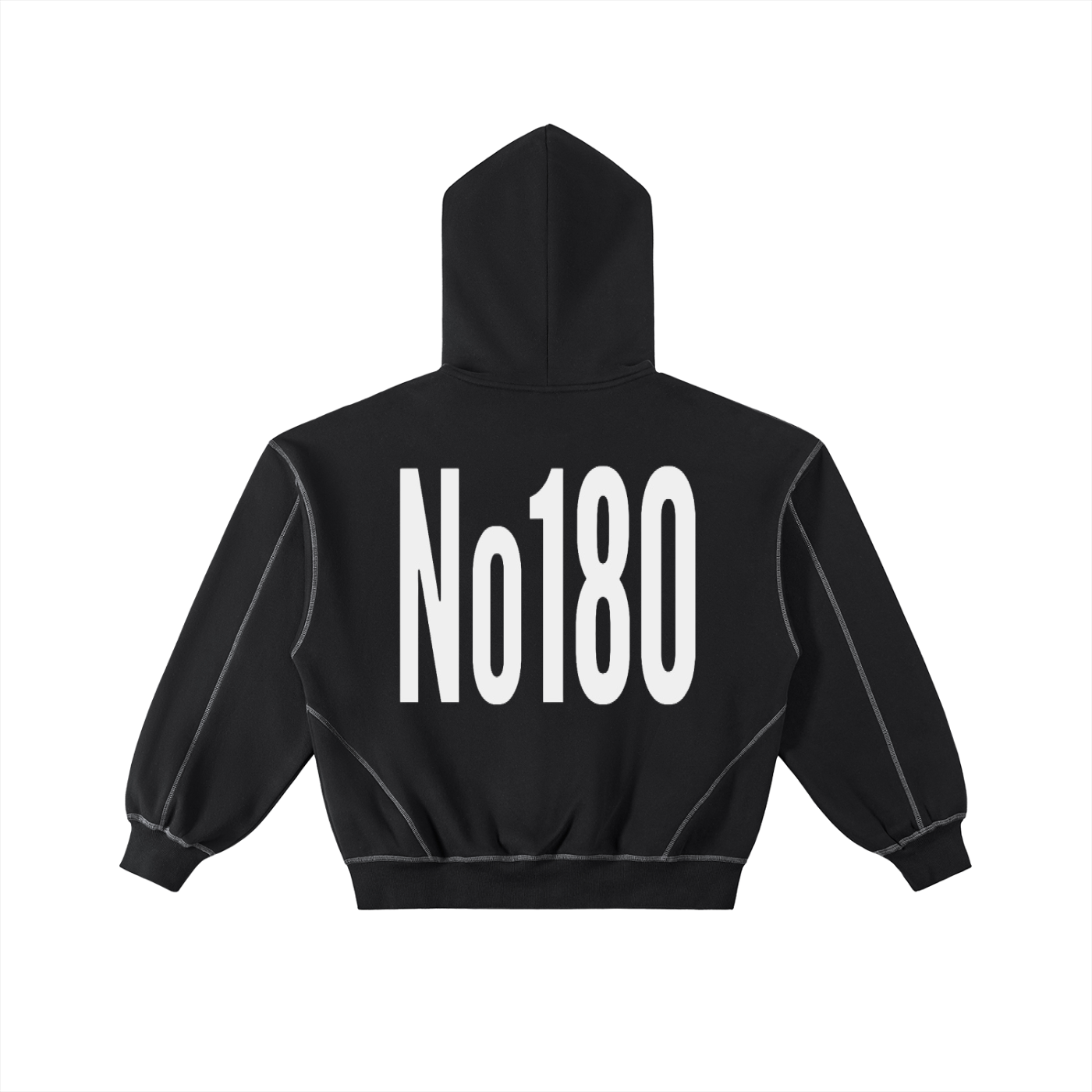 No 180 Blackout Zip Hoodie