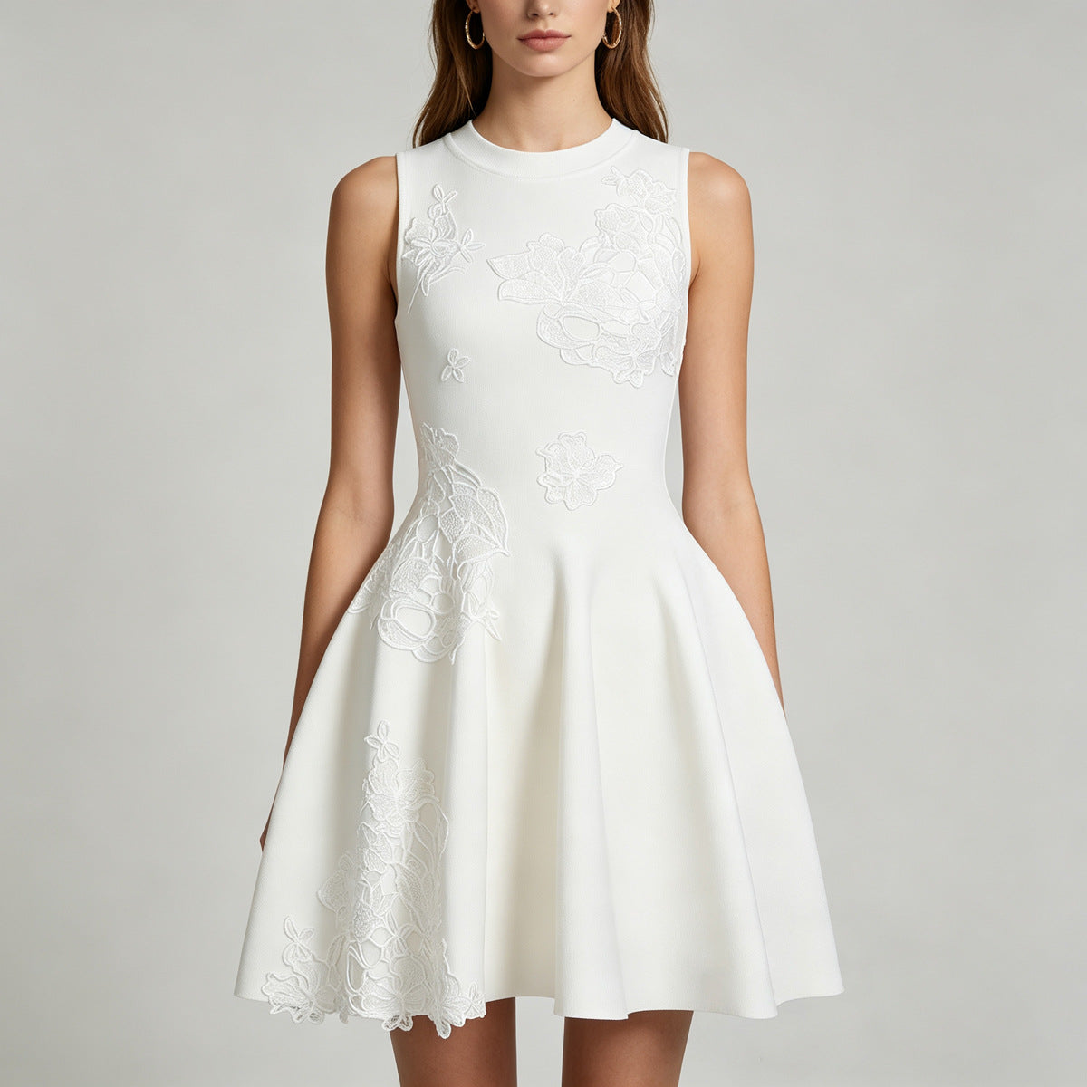 Ivory Breeze Sleeveless Dress