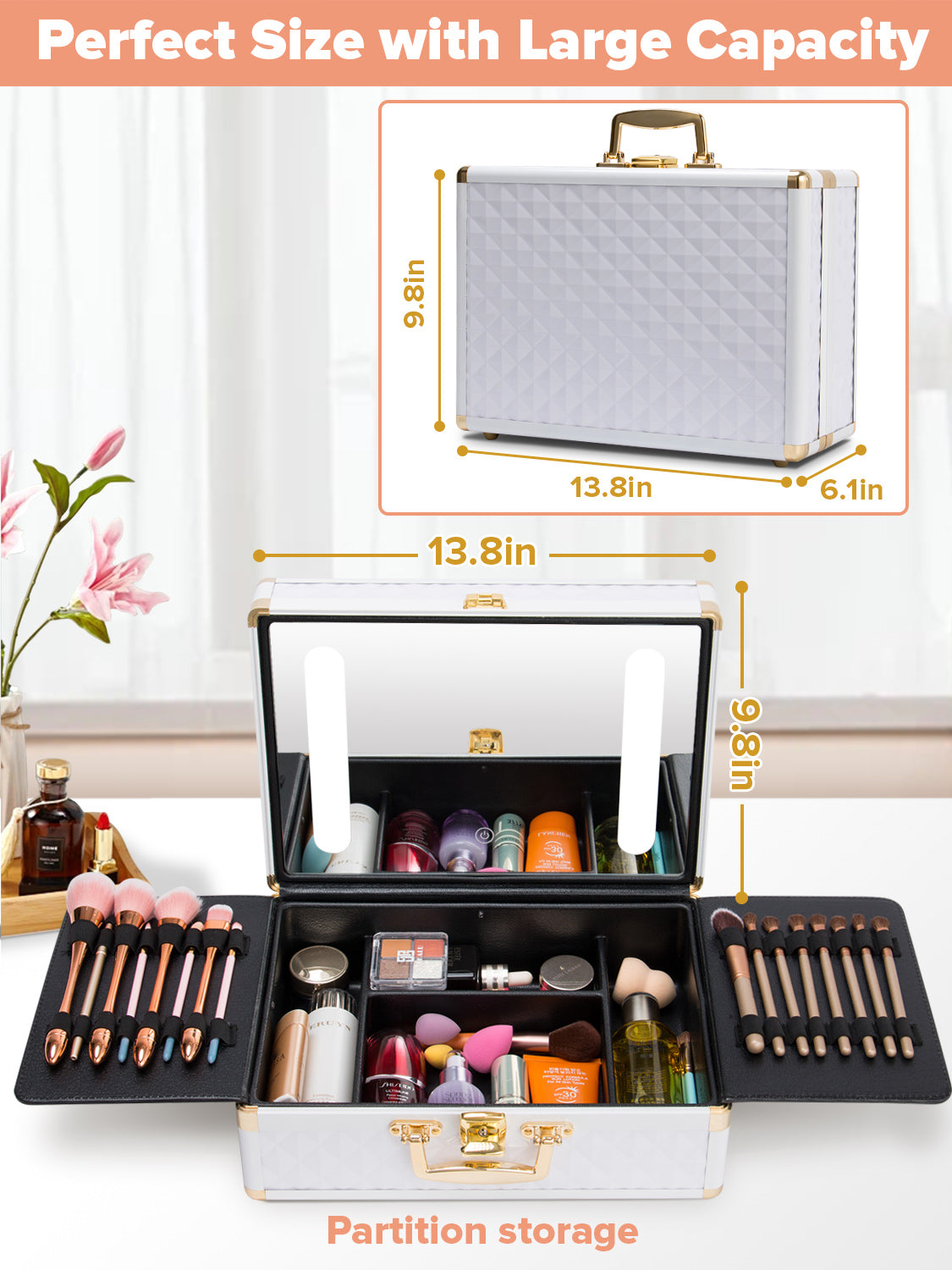LumiVault LED Makeup Case