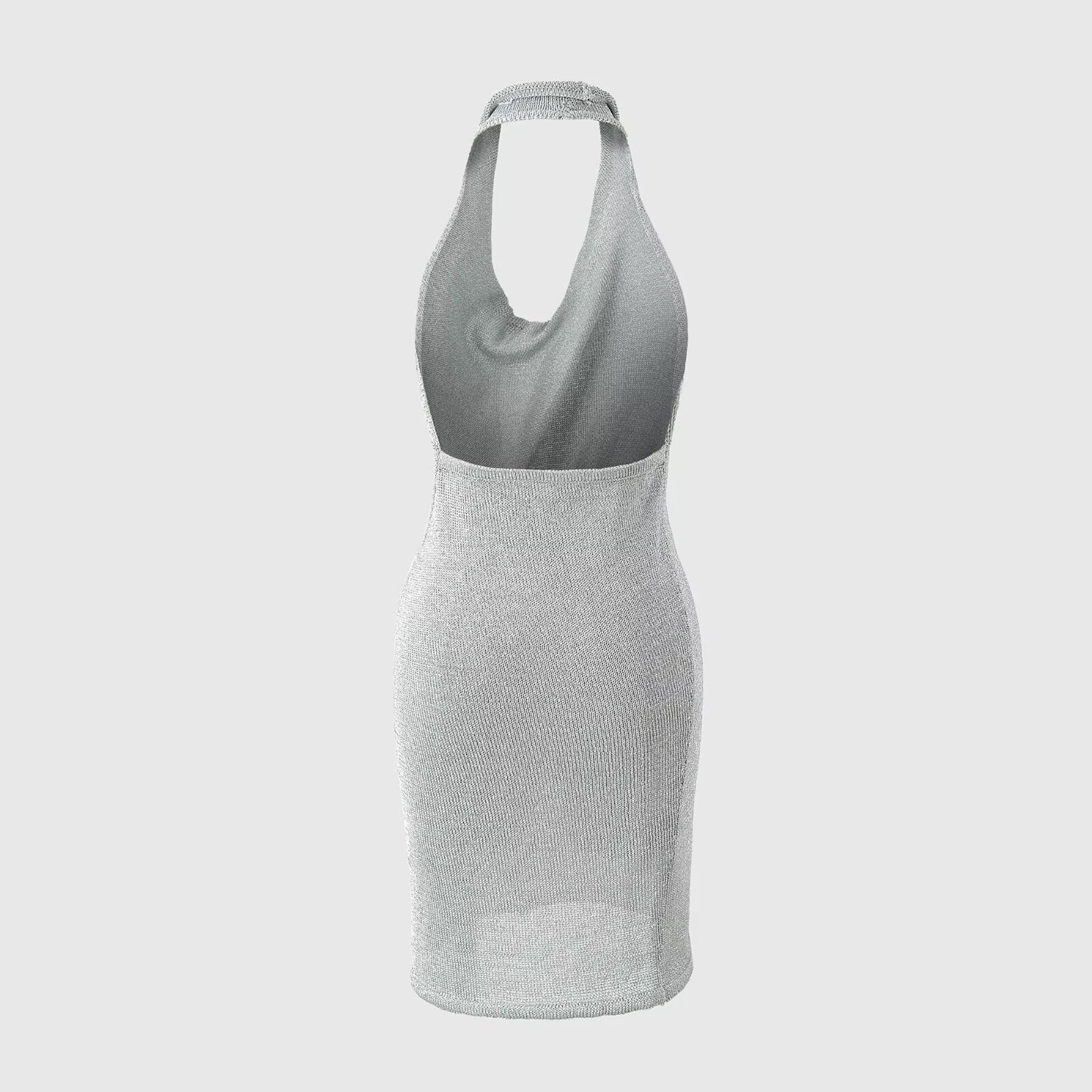 Luna Shimmer Halter Dress