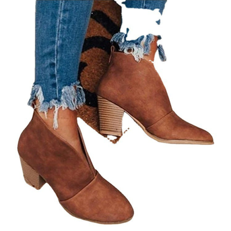 Grounded Heel Boots