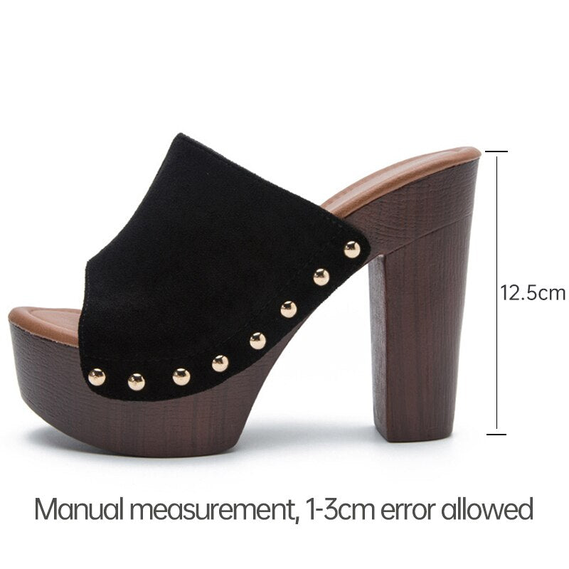 Hardware Platform Heeled Mules