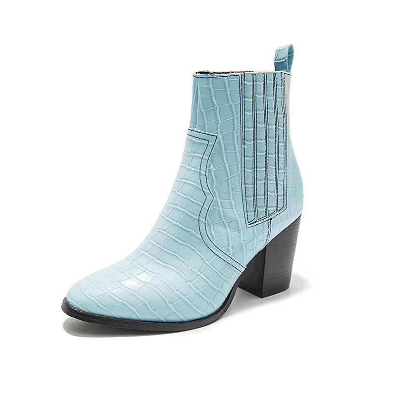 Relic Embossed Ankle Boots