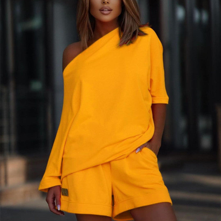 Drift One-Shoulder Lounge Set