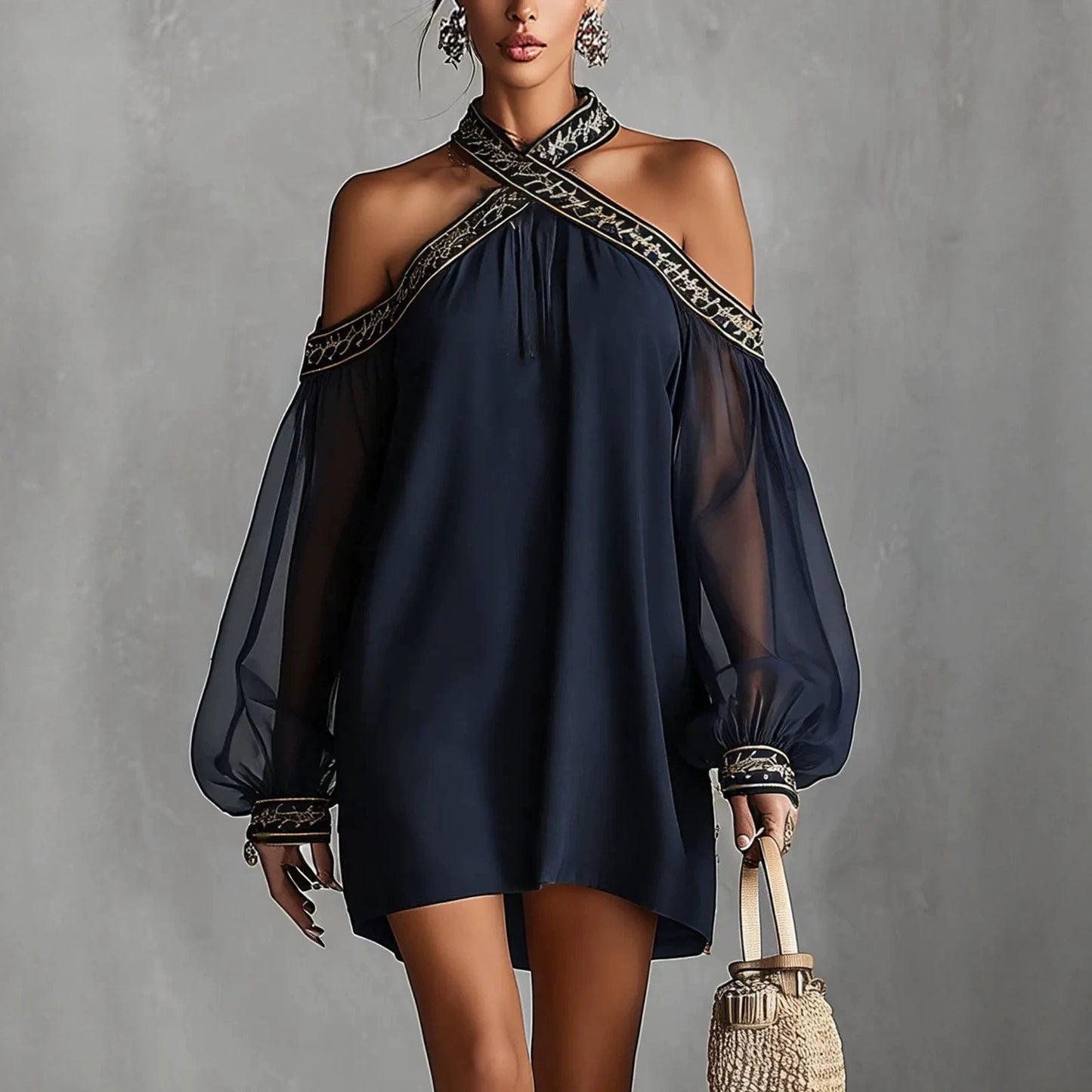 Monarch Off-Shoulder Resort Dress