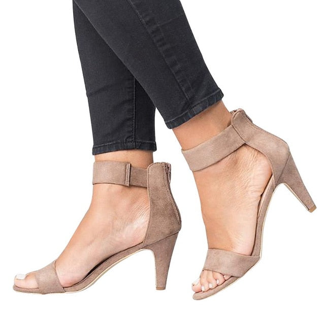 Wildmark Buckle-Strap Block Heels