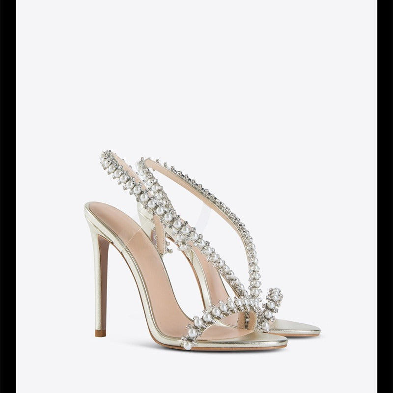 Halo Beaded Heels