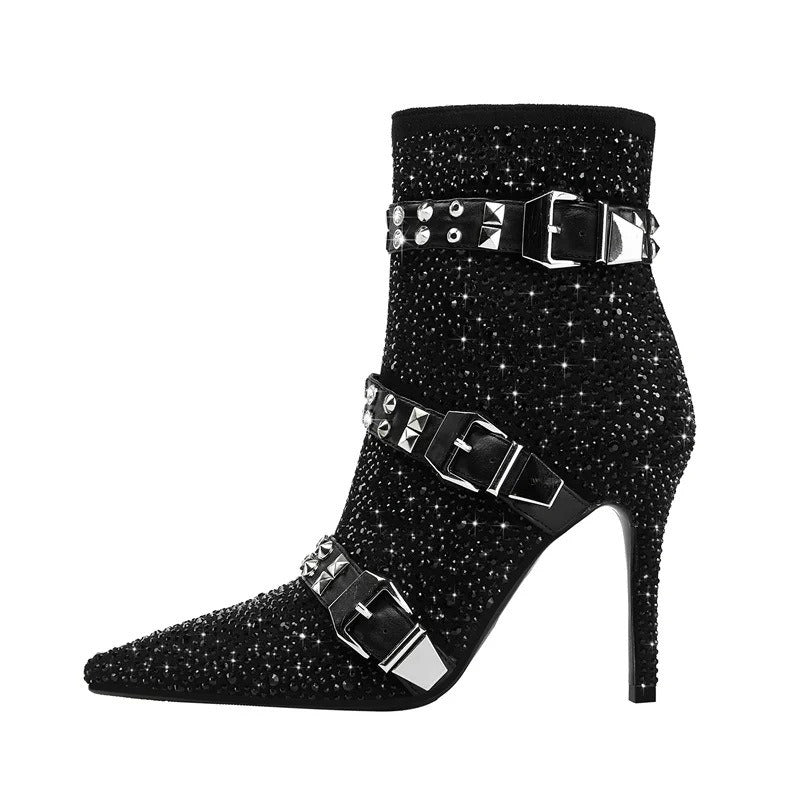 Rivet Moto Ankle Boots