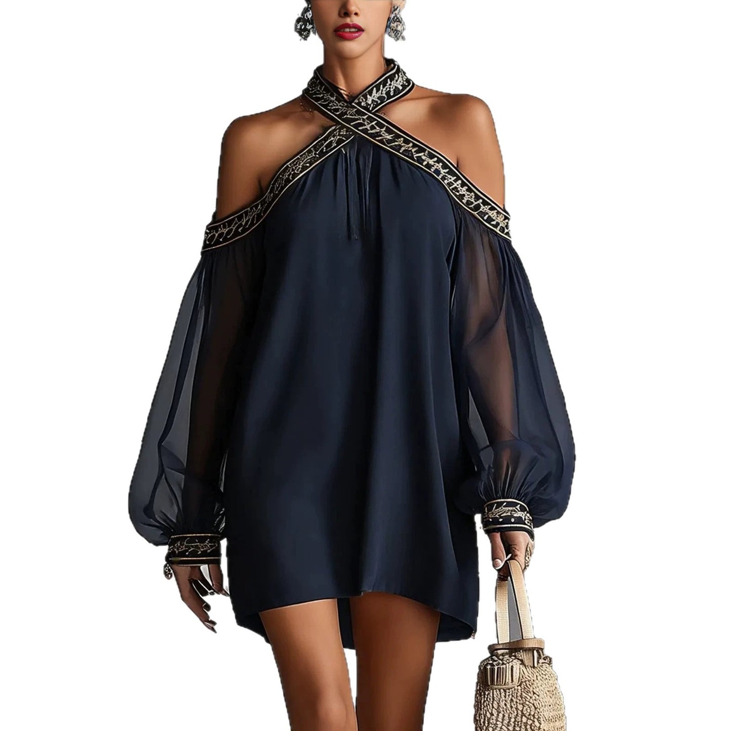 Monarch Off-Shoulder Resort Dress