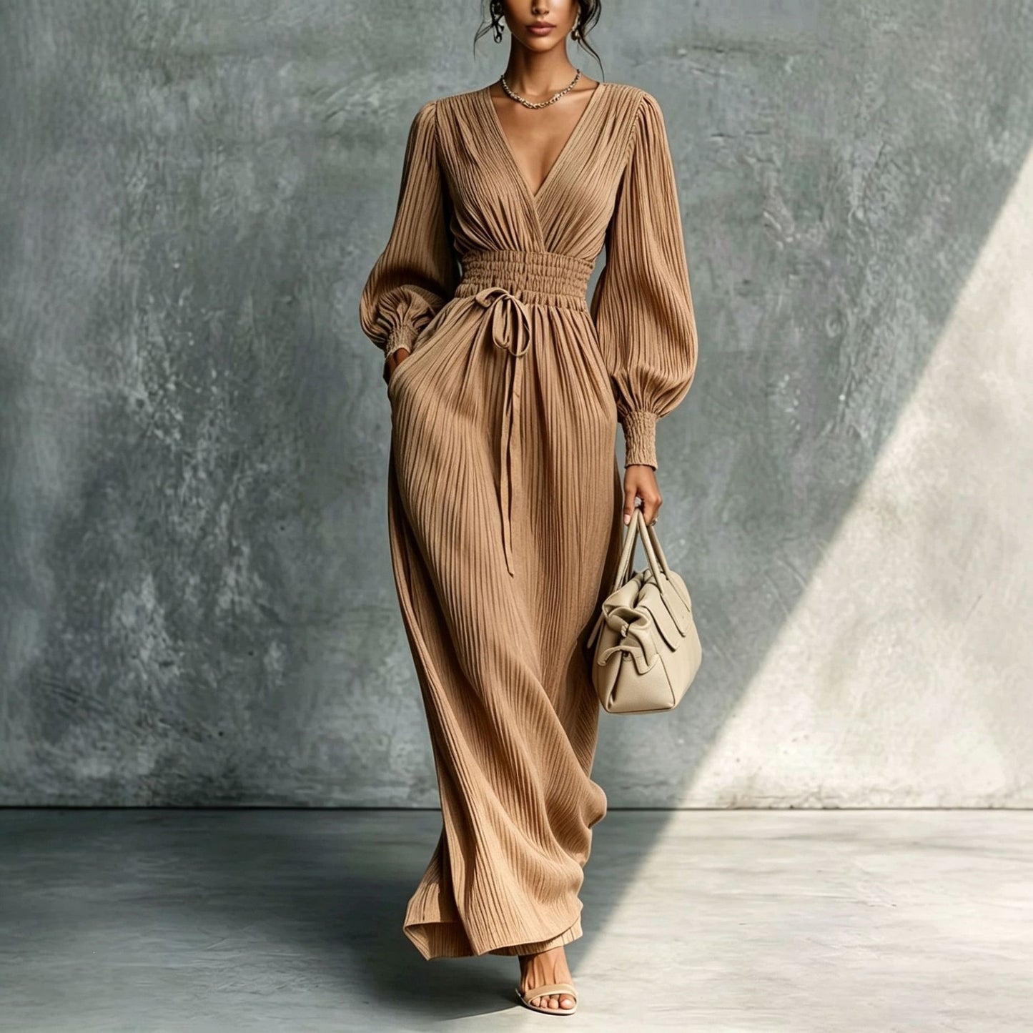 Serene Cinch Midi Dress