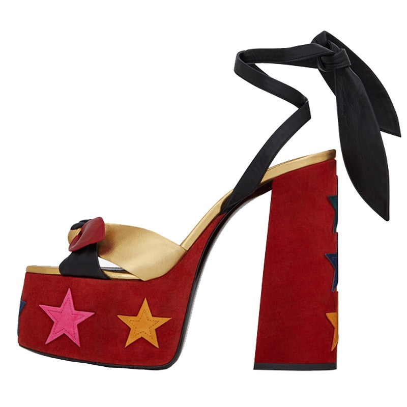 Statement Bow Platform Sandals