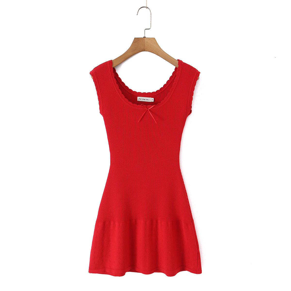 Noir Pleated Knit Dress
