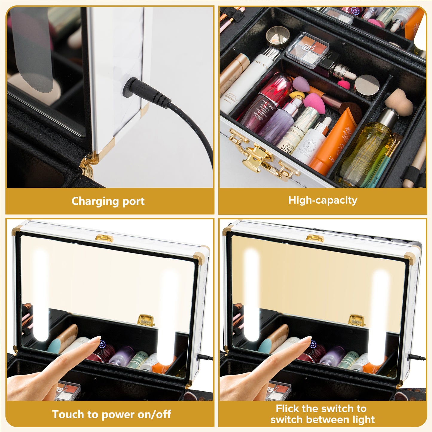 LumiVault LED Makeup Case