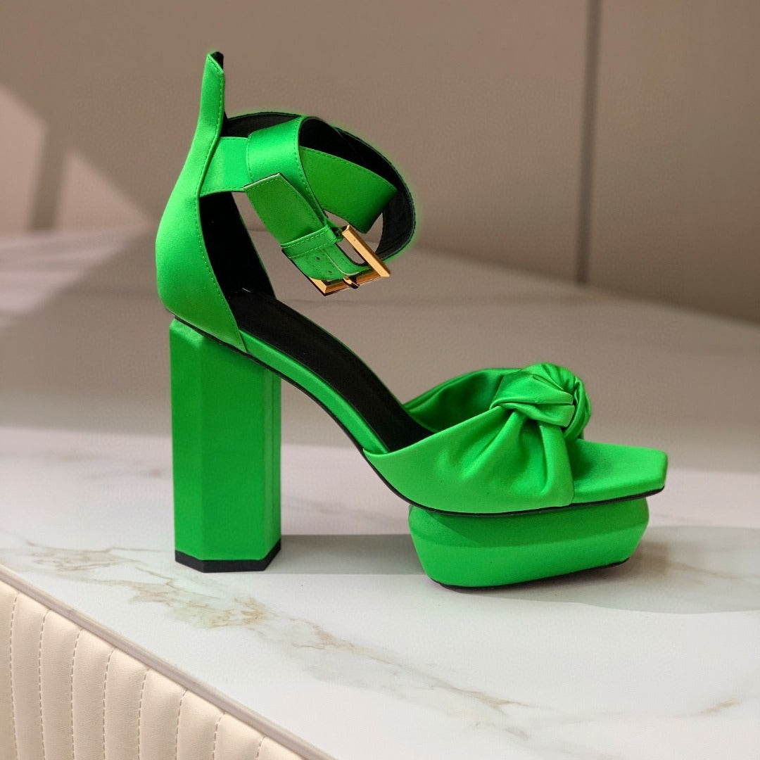 Lift Buckle Platform Heels
