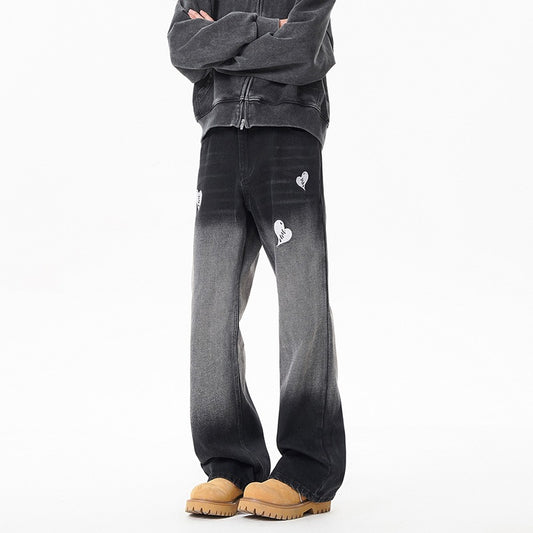 Gradient Stitch Denim Jeans