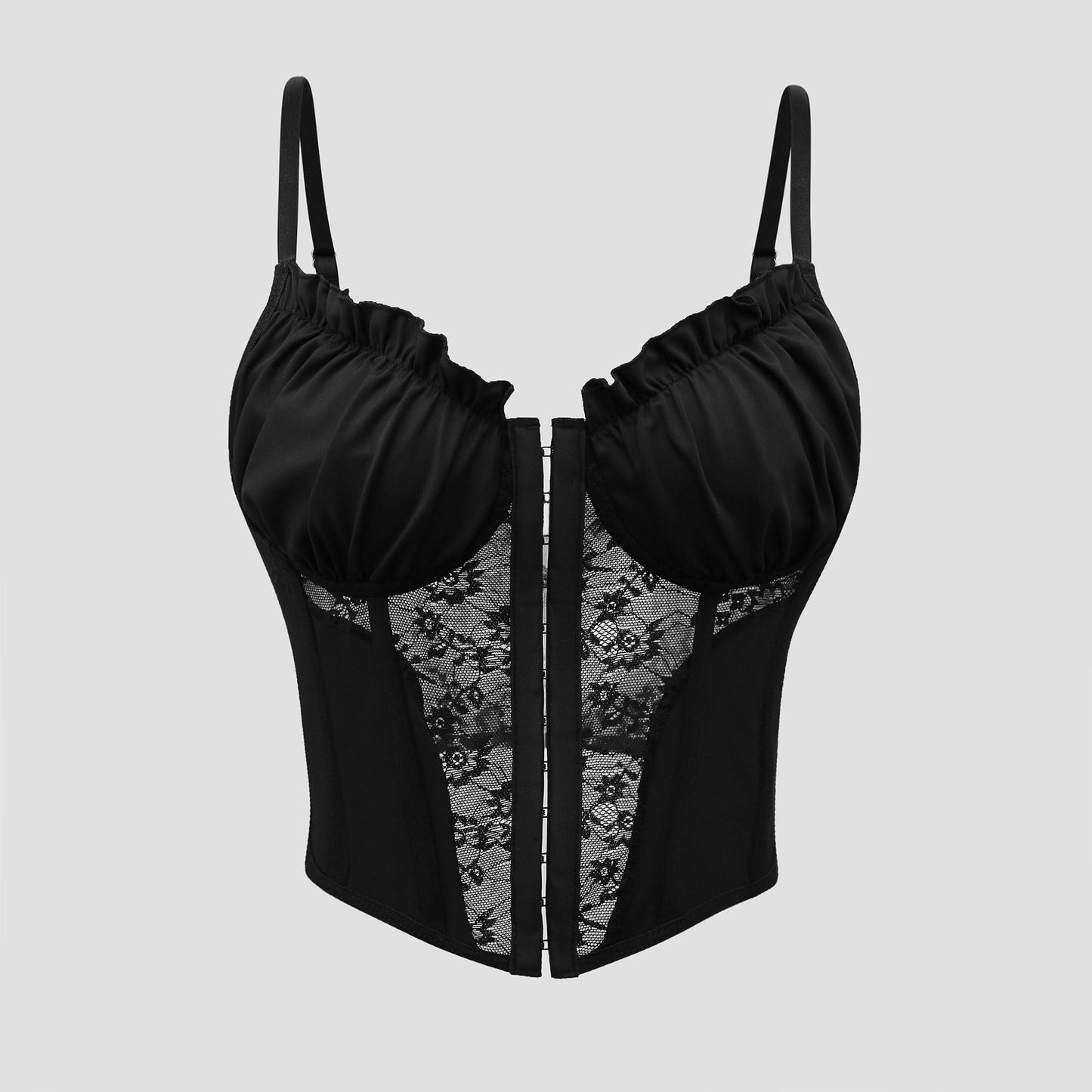 Velvet Noir Corset Top
