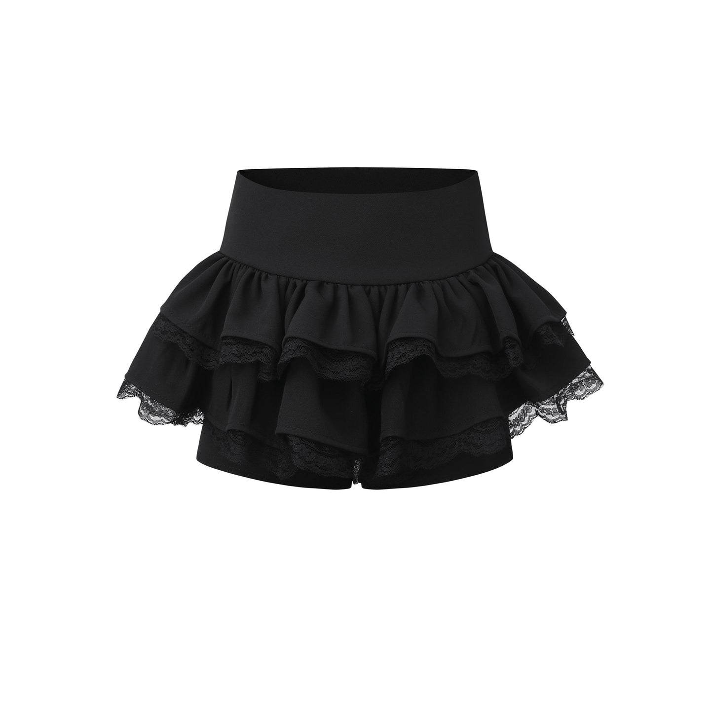 Ivory Ruffle Mini Skirt