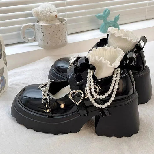 Heartlock Platform Mary Jane Shoes