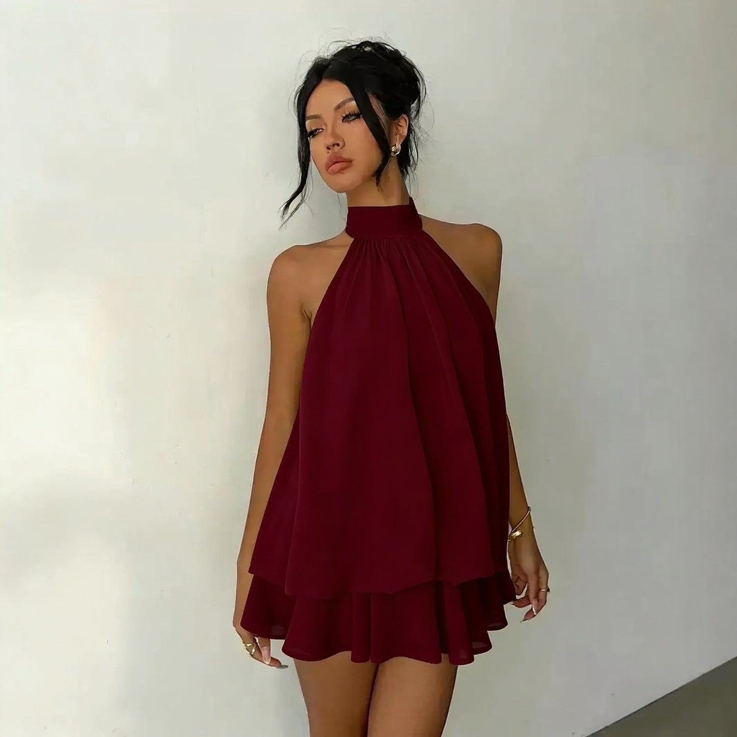 Capri Halter Mini Dress