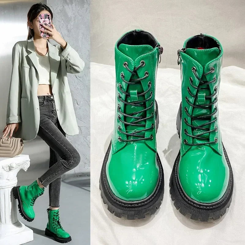 Riot Platform Combat Boots