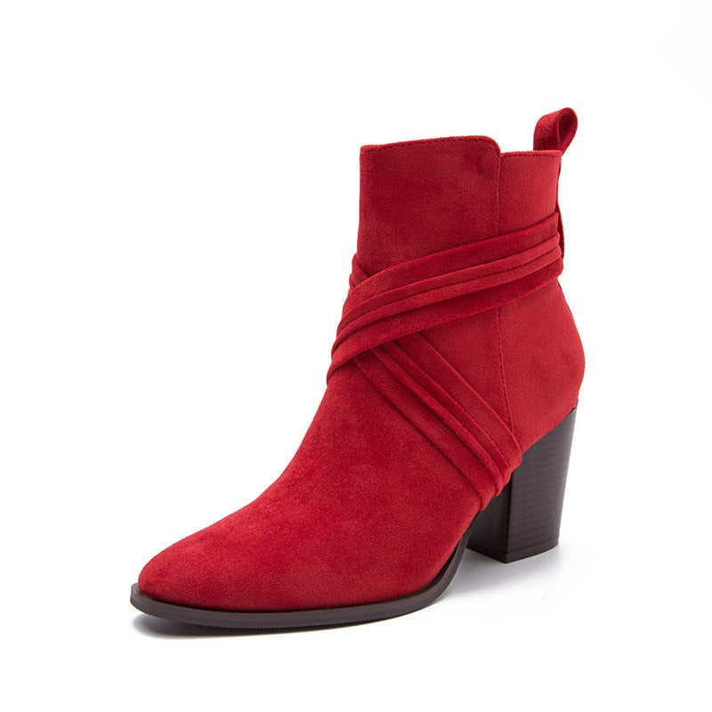 Relic Embossed Suede Ankle Boots