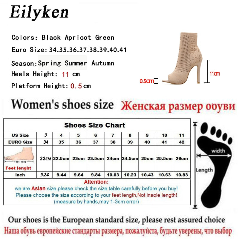 Contour Open-Toe Knit Ankle Boots