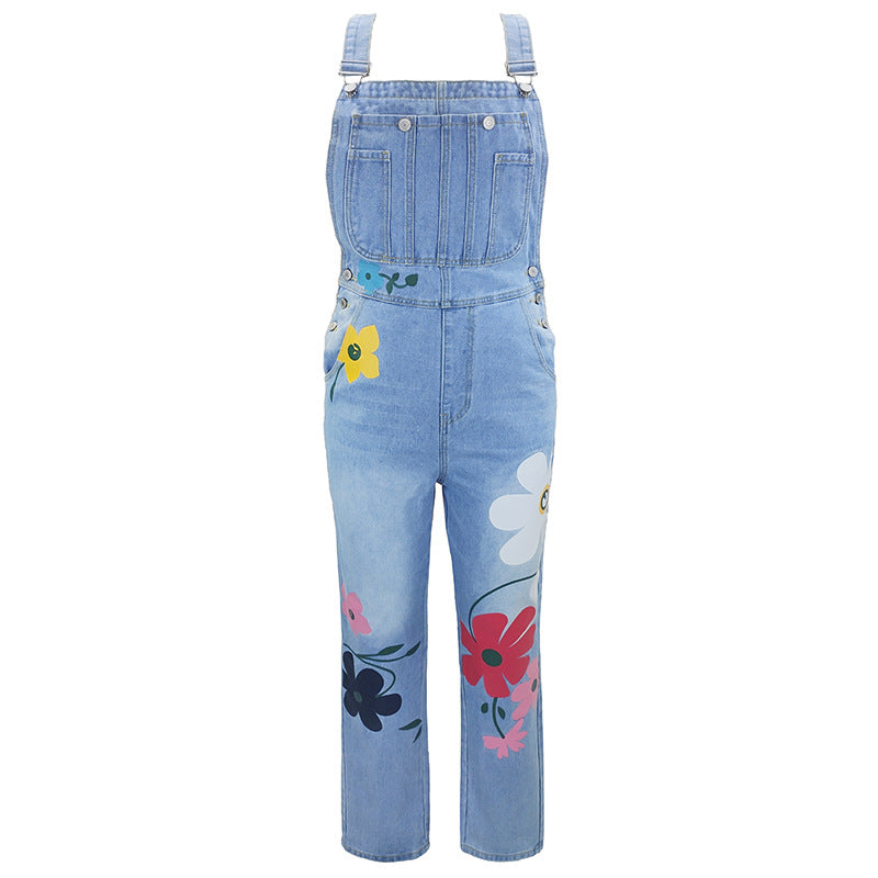 Canvas Print Denim Overalls
