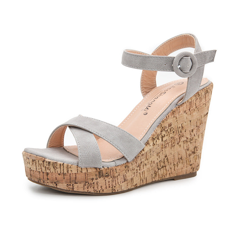 Ascend Buckle Wedge heels