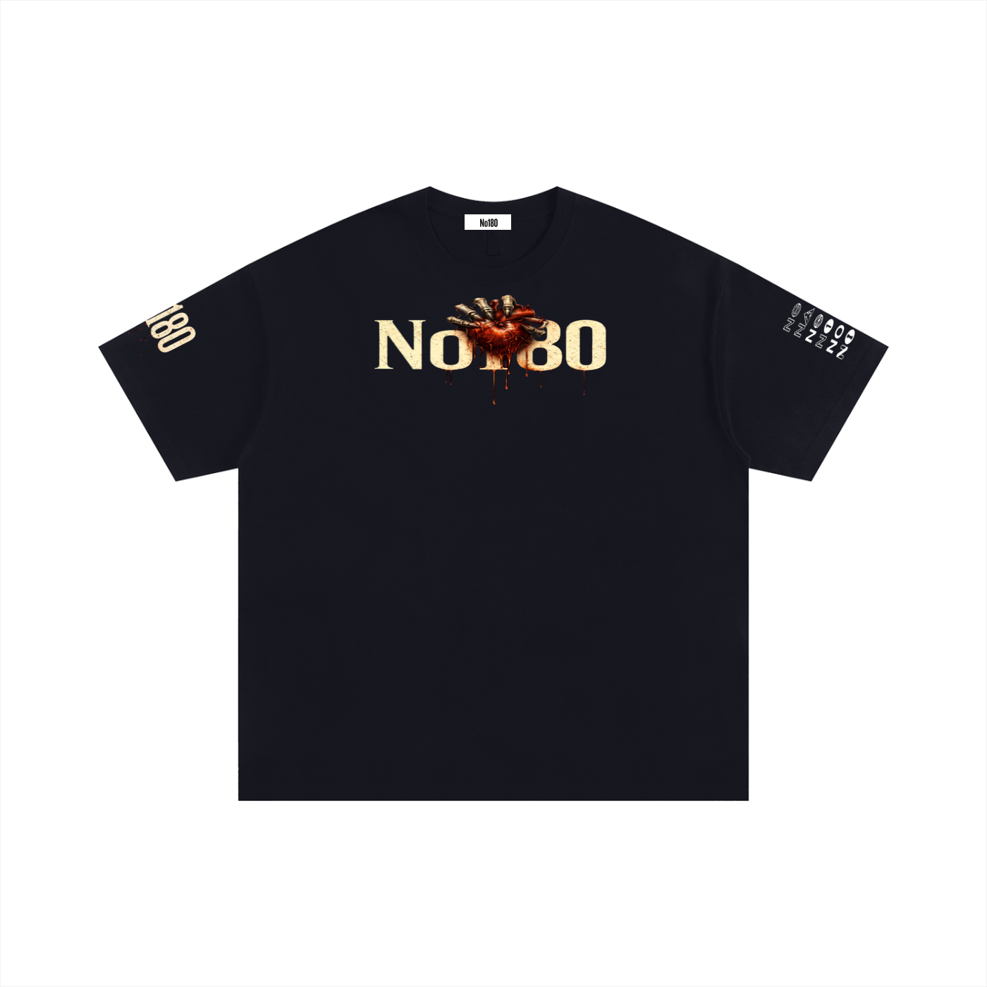 No 180 Heart Collector Oversized Tee