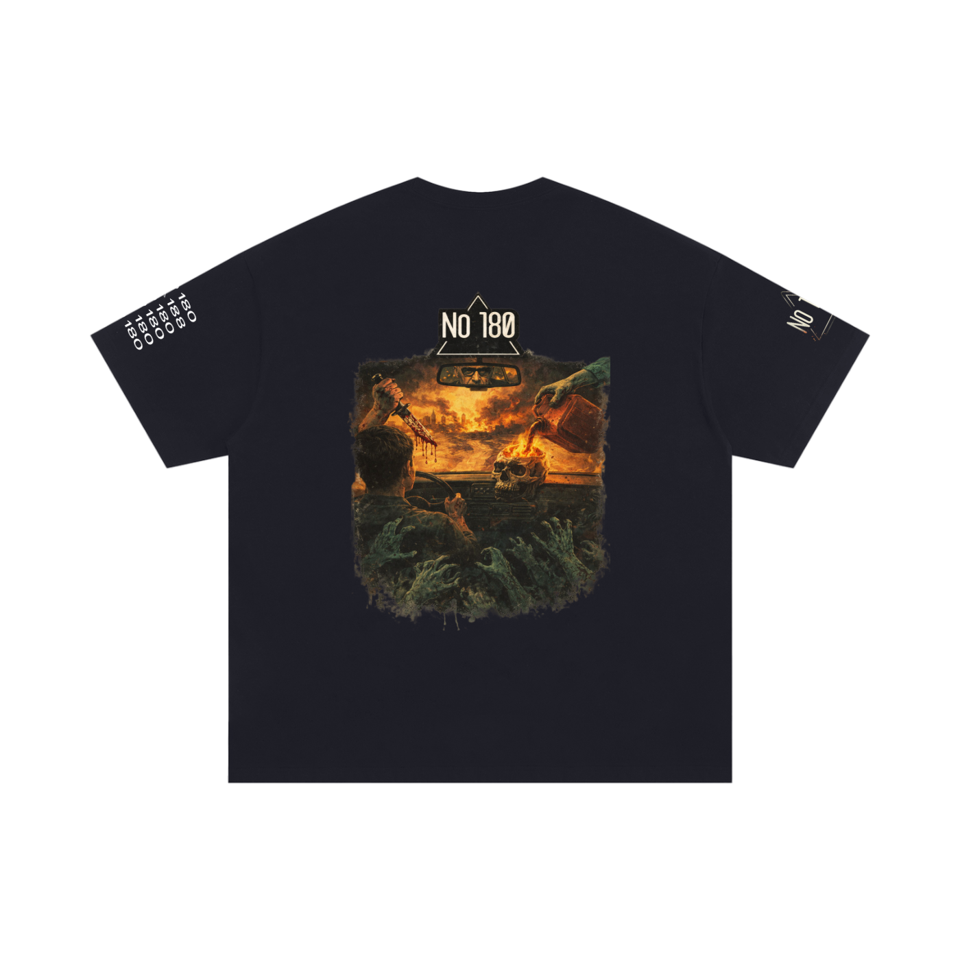 No 180 Last Ride Through Oversized Tee