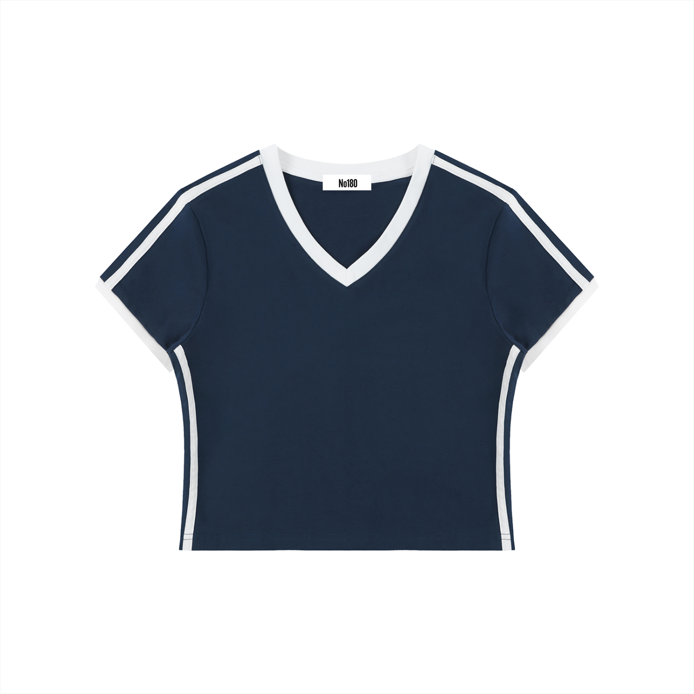 No 180 Victory Line Crop Tee