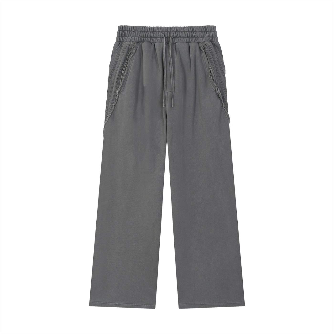 No 180 Snow Wash Raw Edge Sweatpants