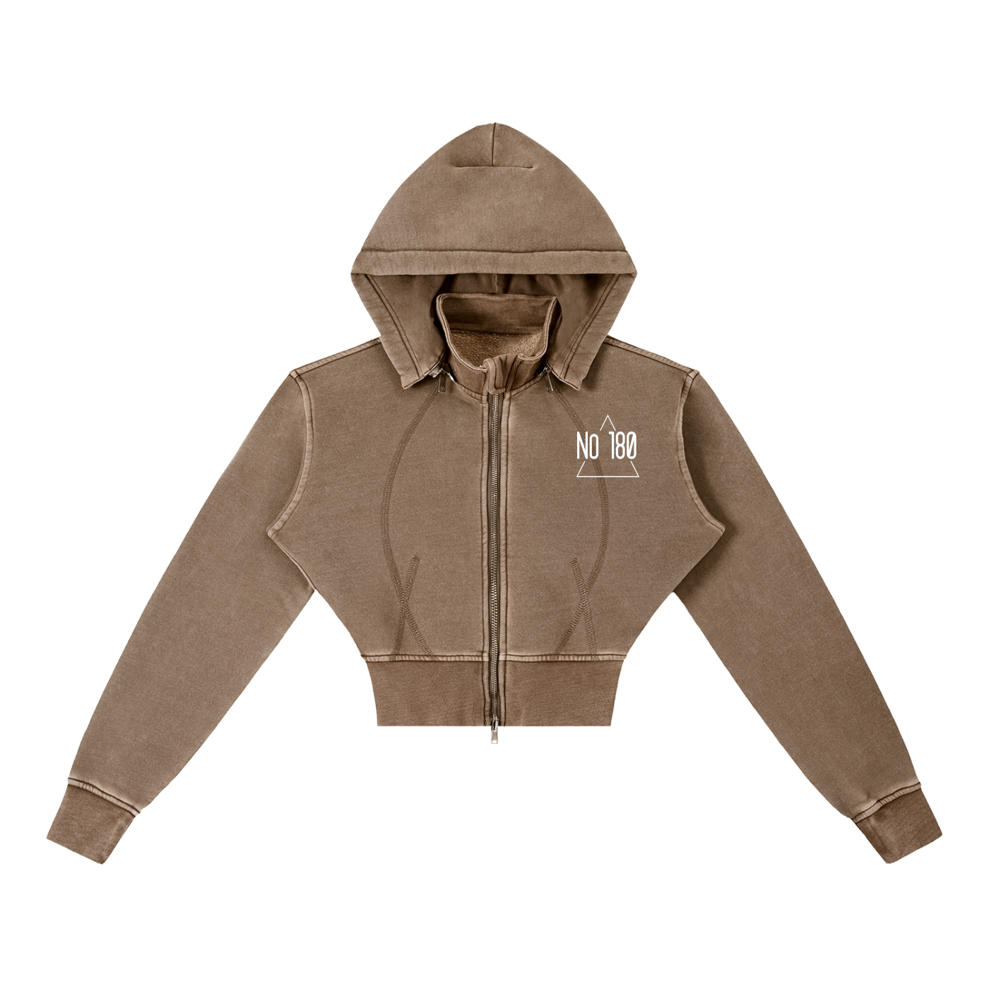 No 180 Afterimage Cropped Hoodie