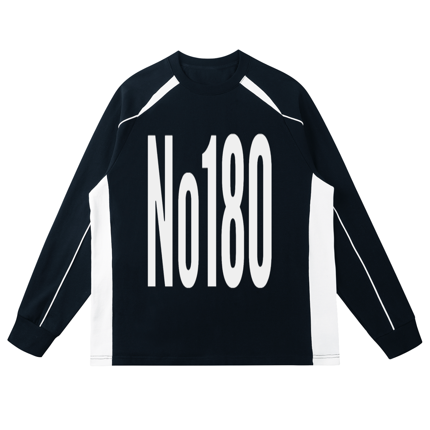 No 180 Contrast Panel Raglan Sweatshirt