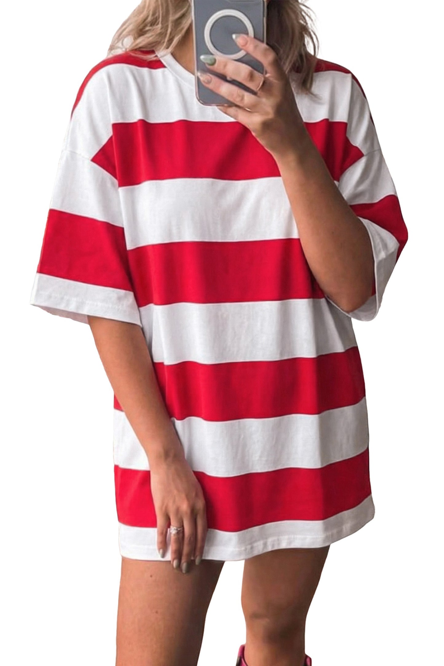No 180 Striped Tunic Tee