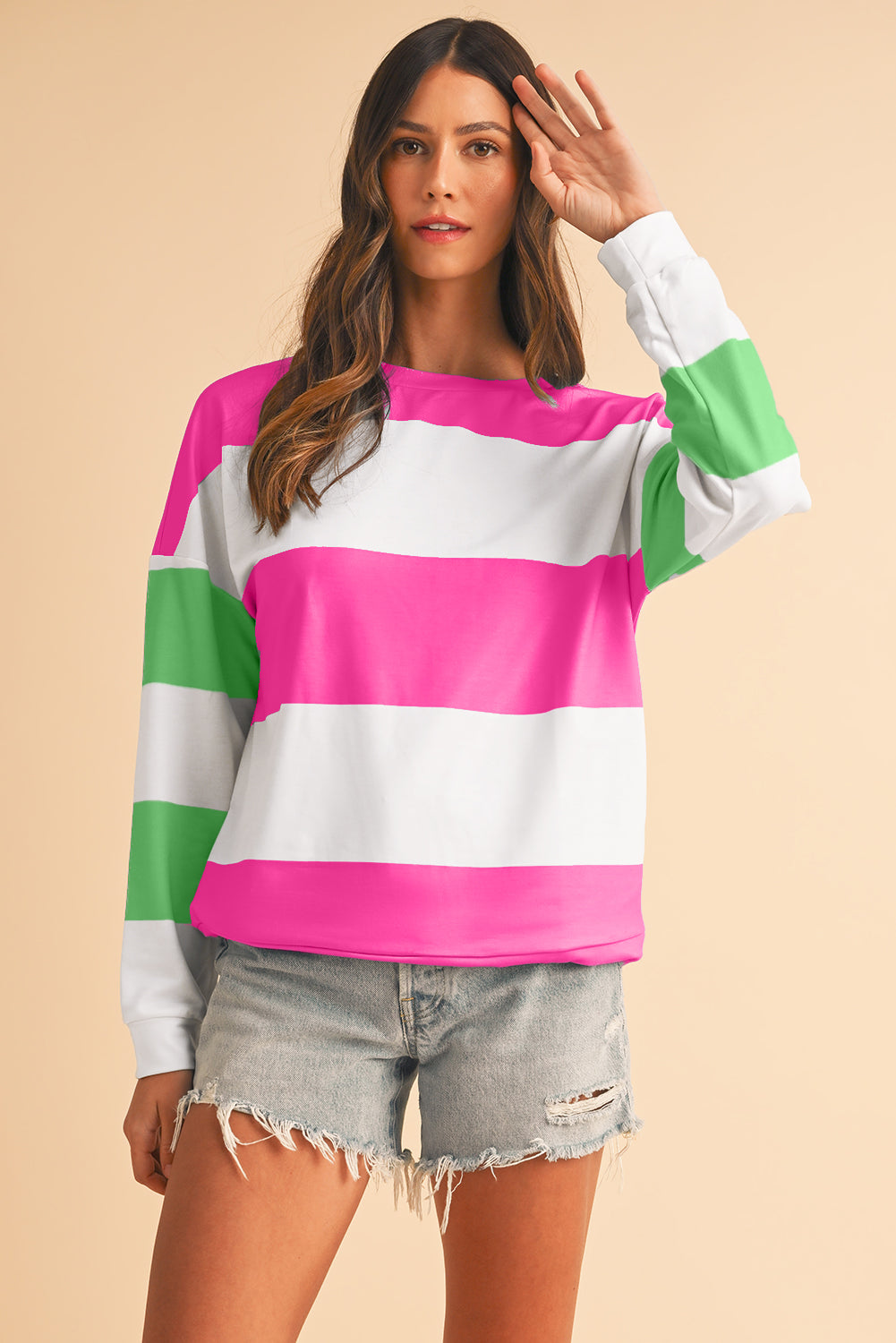 No 180 Rose Red Drop Sleeve Top