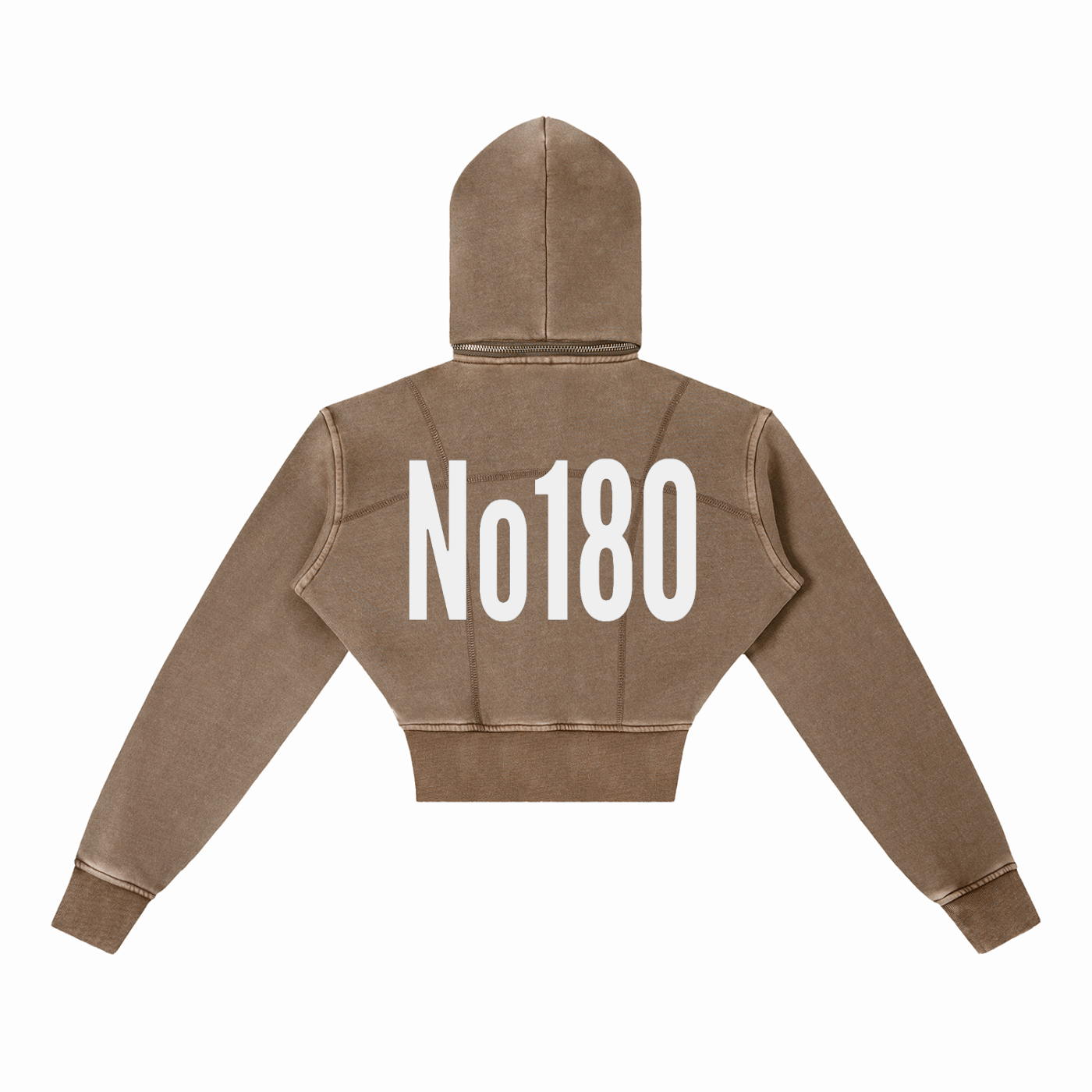 No 180 Afterimage Cropped Hoodie