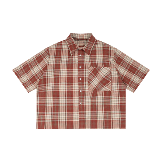 No 180 Rust Signal Plaid Shirt