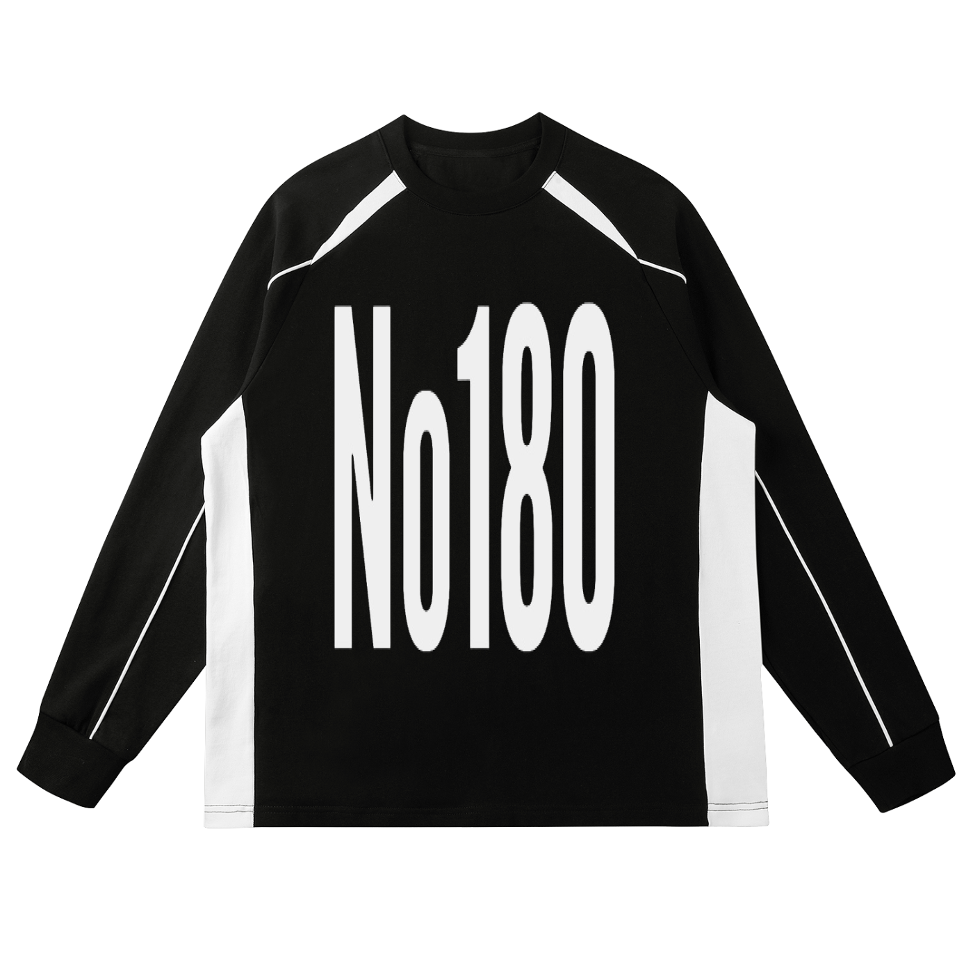 No 180 Contrast Panel Raglan Sweatshirt