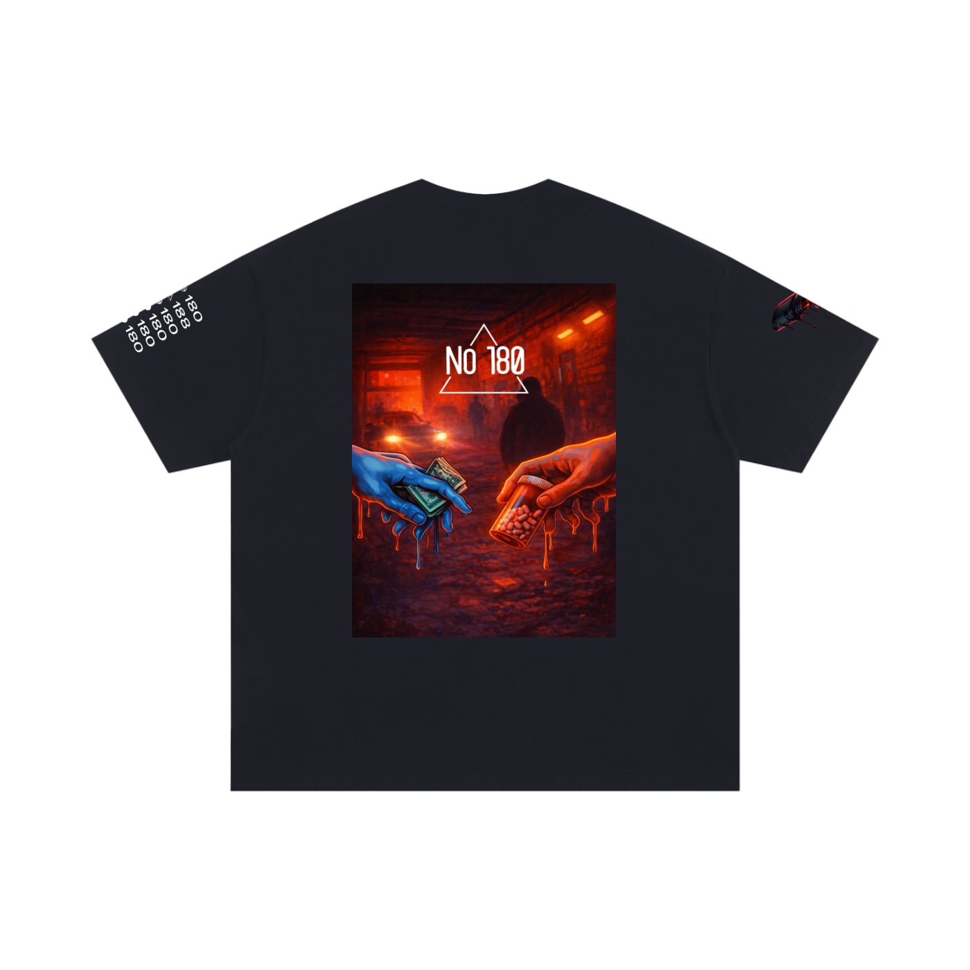 No 180  Dirty Exchange Oversized Tee