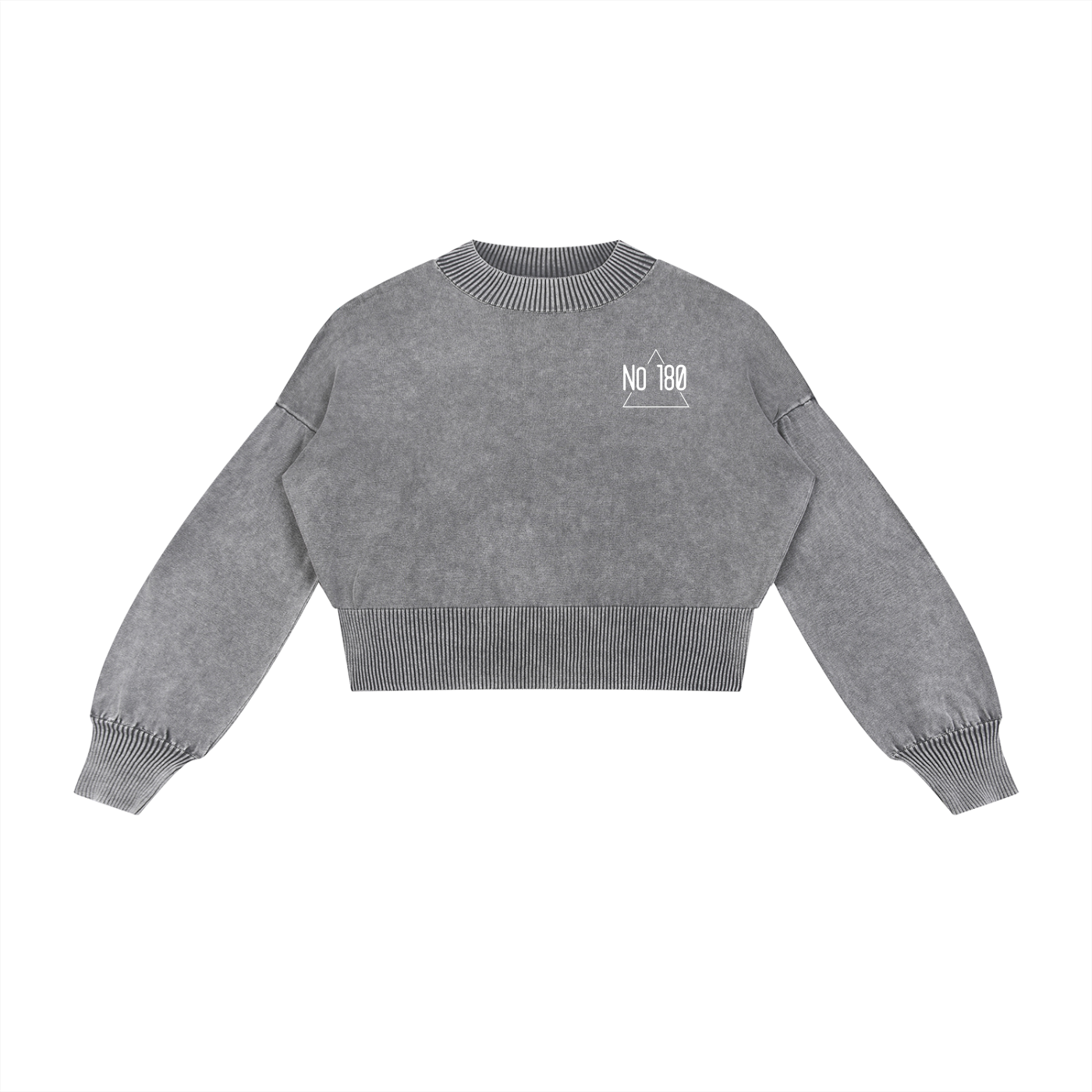 No 180 Mineral Pulse Cropped Sweater