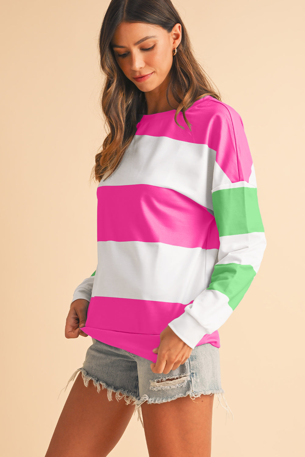 No 180 Rose Red Drop Sleeve Top