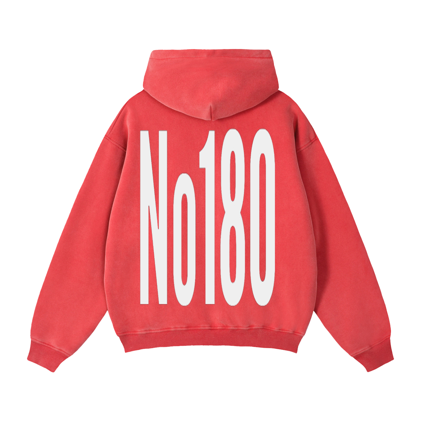 No 180 Zip-Through Boxy Fleece Hoodie